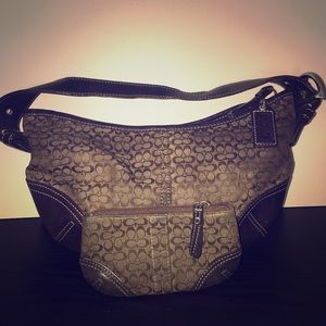 Coach Shoulder Bag w/Coin Purse